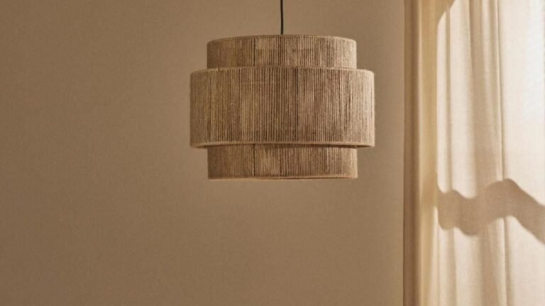 Iba s jednou vecou a bez poškodenia: môžete vyčistiť svoju strešnú lampu, ak je vyrobená z juty alebo iného kábla